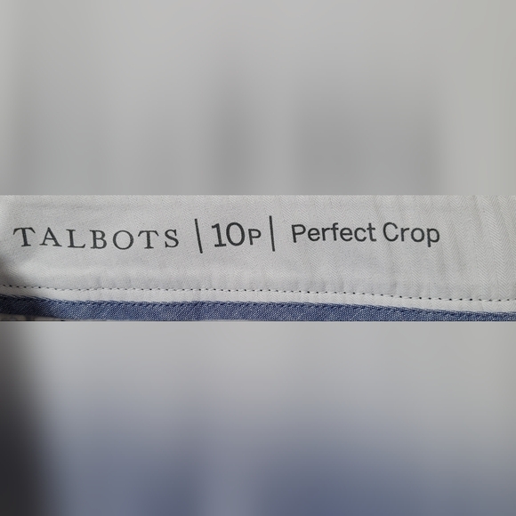 Talbots Perfect Crop Colorful Purple Floral Cropped Pants Size 10P - Picture 6 of 12
